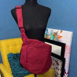 Women's Crossbody Sling Bag - Burgundy